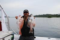 Click image for larger version. 

Name:	Kevin Hughes with a squire and a pearl perch ausfish.jpg 
Views:	0 
Size:	38.9 KB 
ID:	73033