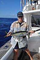 Click image for larger version. 

Name:	Margie Charteris with a Yellow Fin Tuna.jpg 
Views:	3 
Size:	69.0 KB 
ID:	73710